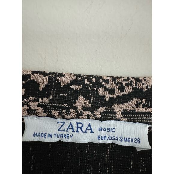 Zara Basic Dress Snake Pring Womens Size Small - Picture 4 of 5